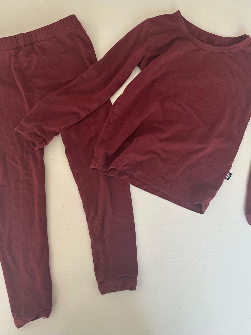 Kyte BABY Burgundy Kids Matching Leggings Set